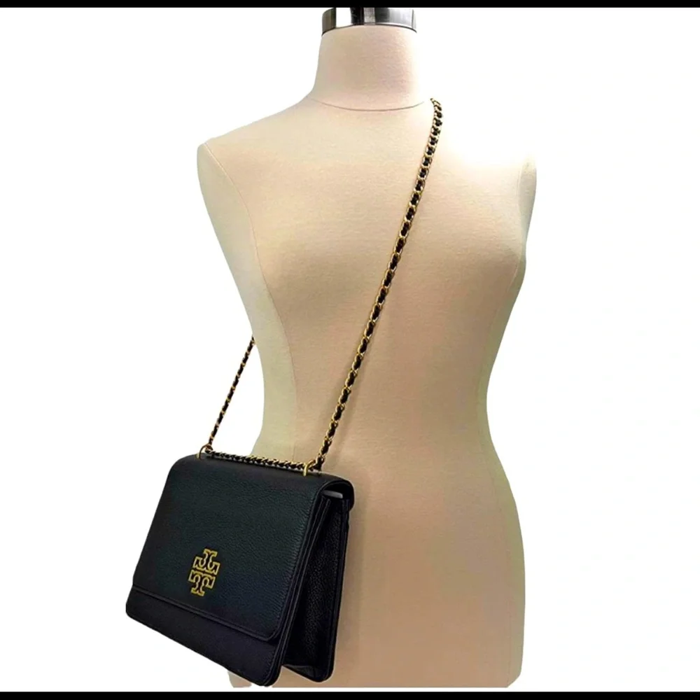 Authentic Tory Burch black bag Adjustable Shoulder Bag like new only removed tag - Picture 11 of 16